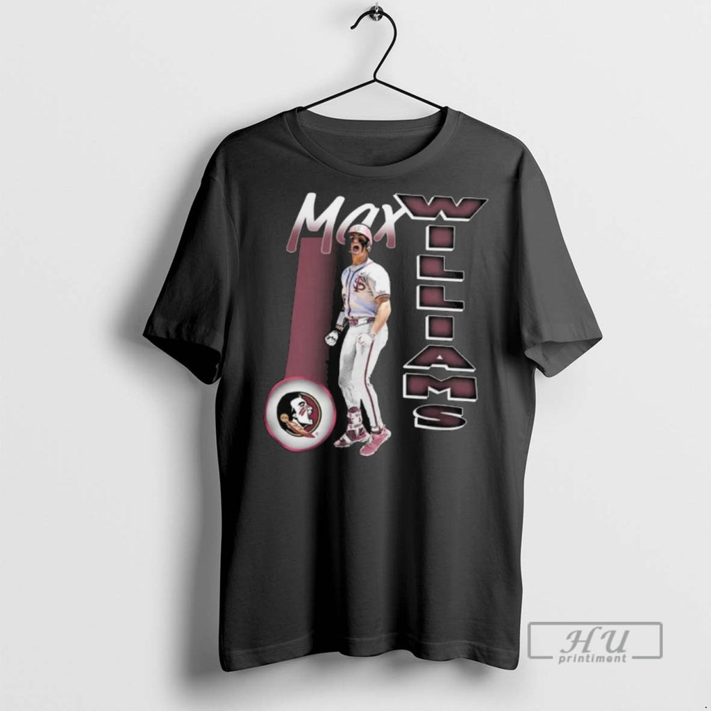 Officials Florida State Seminoles Merch Fsu Baseball Max Williams Retro Long Sleve T Shirt