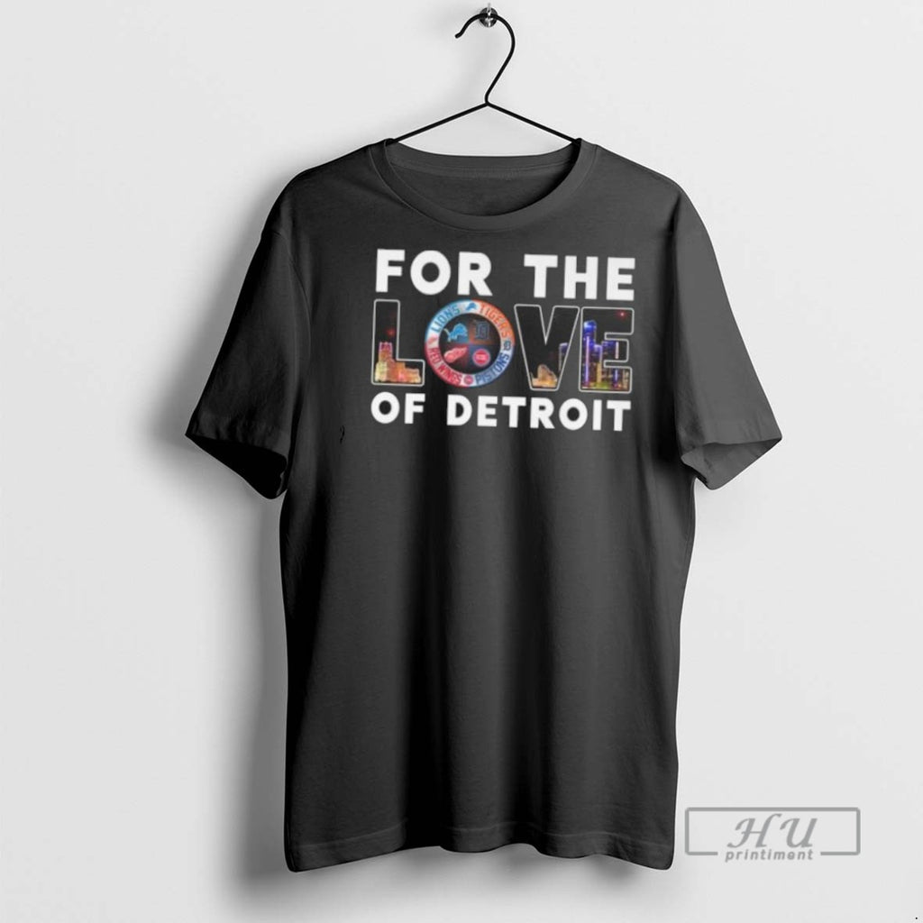 Officials For The Love Of Detroit City Sports Logo 2025 T Shirt