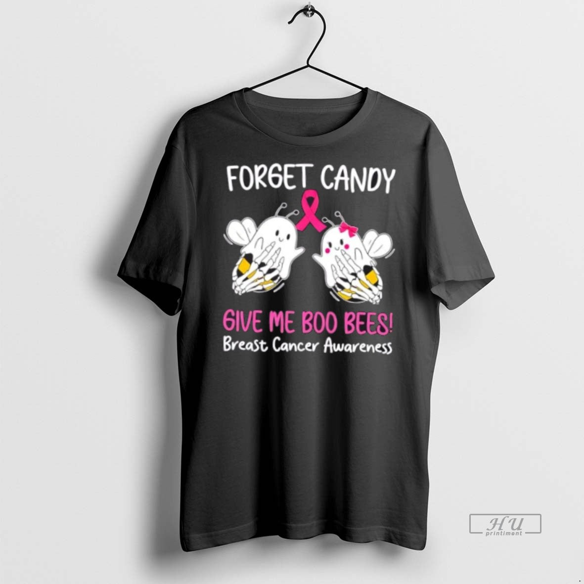 Officials Forget Candy Give Me Boo Bees Breast Cancer Awareness T Shirt Sweater
