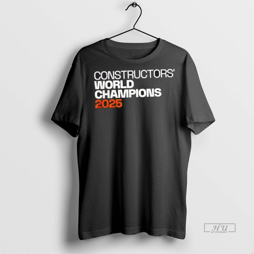 Officials Formula 1 Team 2025 Constructors Champions Mclaren 2 Sided Tee Shirt Sweater