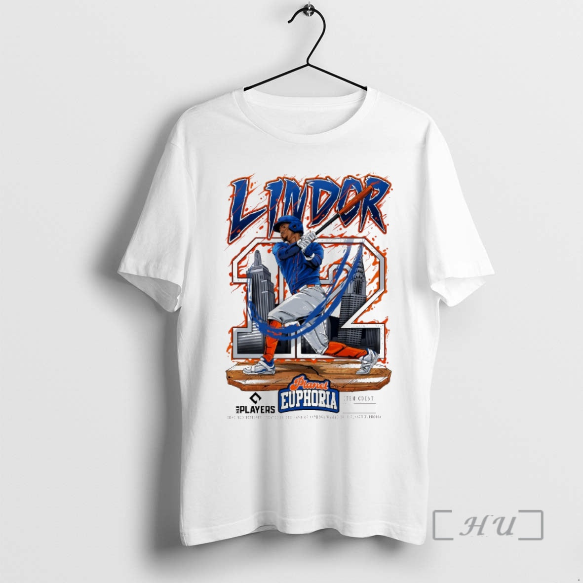 Officials Francisco Lindor V2 New York Mets Mlb 2026 Planet Euphoria Art Premium T Shirts