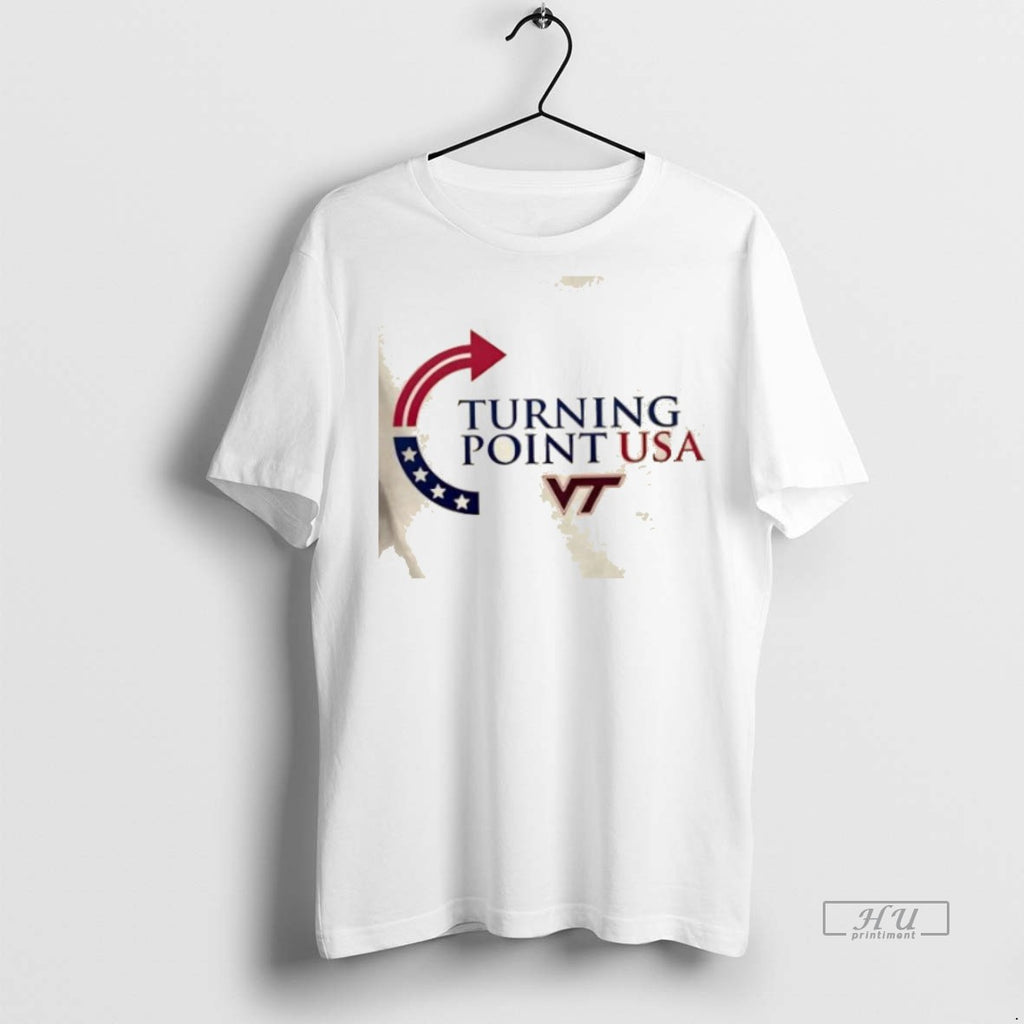 Officials Freedom Charlie Kirk Turning Point Usa X Virginia Tech 2 Sided Shirt Sweater