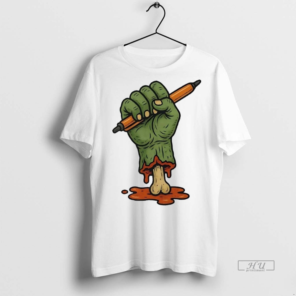 Officials Freedom From Censorship Zombie Hand Halloween Tee Shirt Sweater
