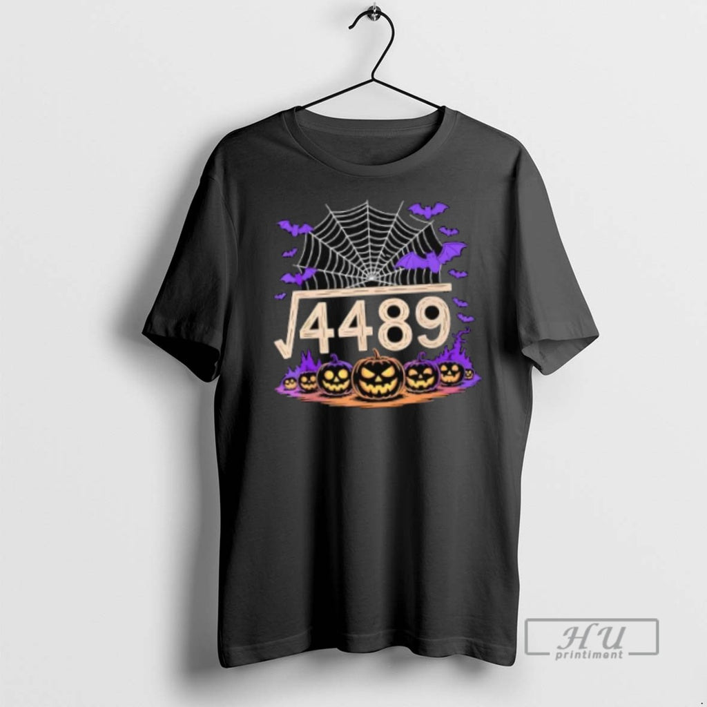 Officials Funny 67 Meme Math Teacher 6 7 Halloween Square Root 4489 T Shirt