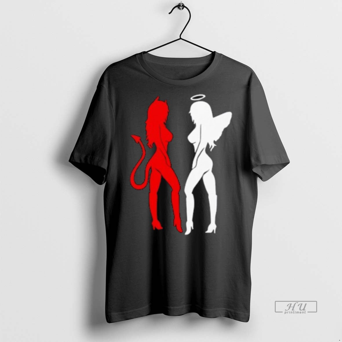 Officials Gemini Horoscope Red Devil White Angel Tee Shirt Sweater