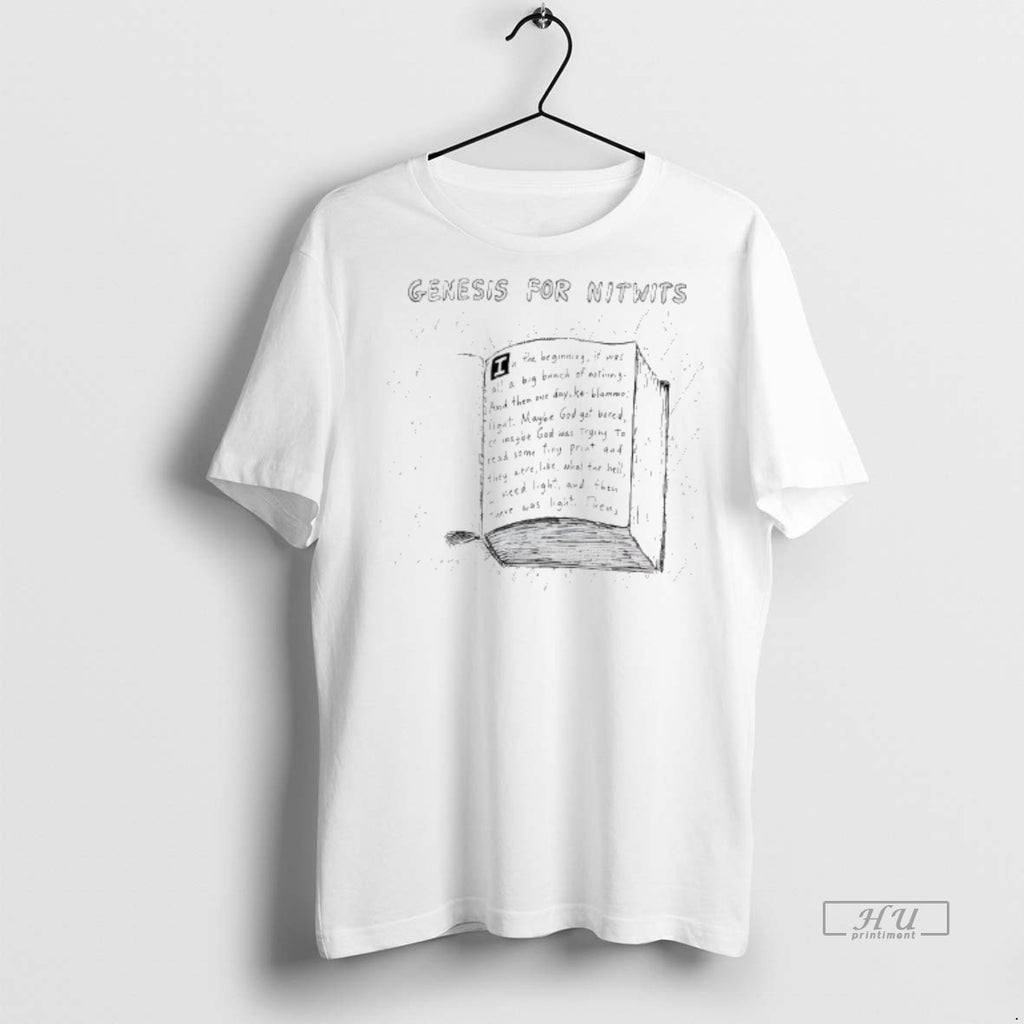 Officials Genesis For Nitwits Books Page Tee Shirt Sweater