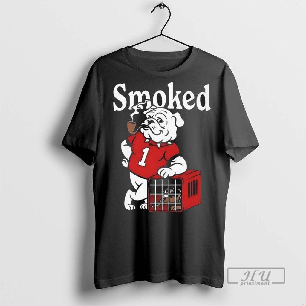 Officials Georgia Bulldogs Smoked Dawgs Mascot T Shirt