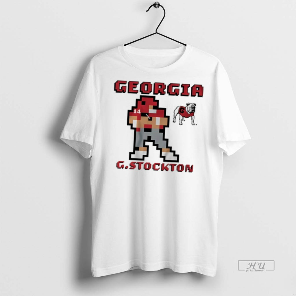 Officials Georgia Bulldogs Football Gunner Stockton Retro Baller T Shirt Sweater
