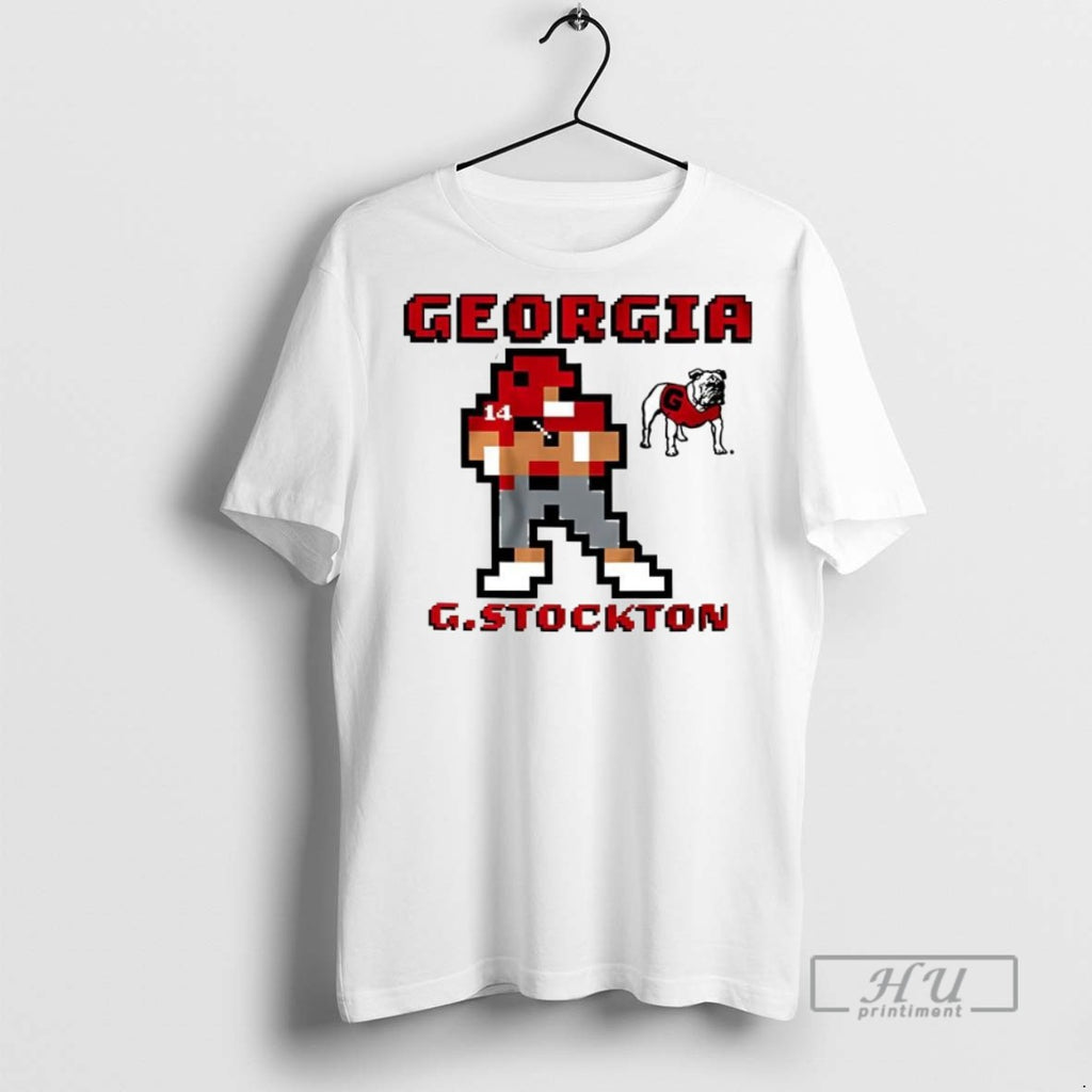 Officials Georgia Football Gunner Stockton Retro Baller Video Games T Shirt Sweatshirt Hoodies