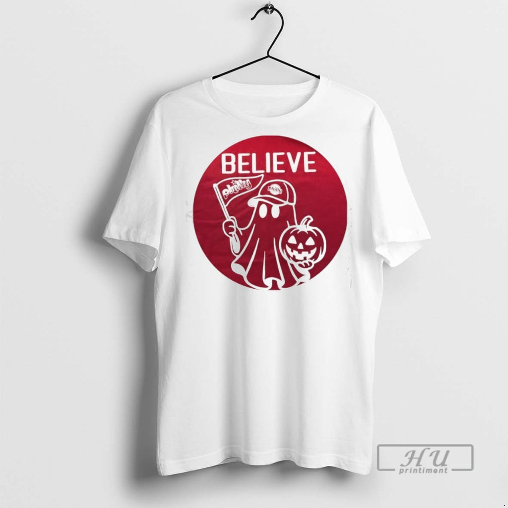 Officials Ghost Believe In The Philadelphia Phillies Halloween 2025 T Shirt