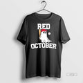 Officials Ghost Playing Baseball Red October Halloween T Shirt Sweater