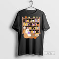 Officials Ghost Reading Book Library Halloween T Shirt