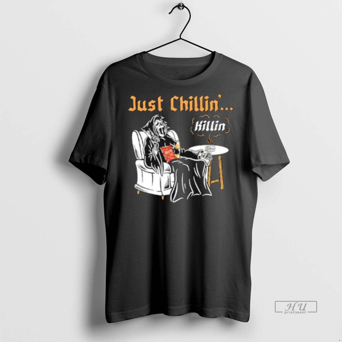 Officials Ghostface Just Chillin Killin Halloween Tee Shirt Sweater