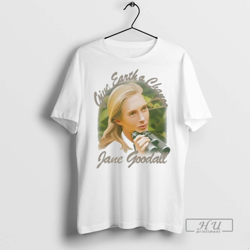 Officials Give Earth A Chance Jane Goodall T Shirt
