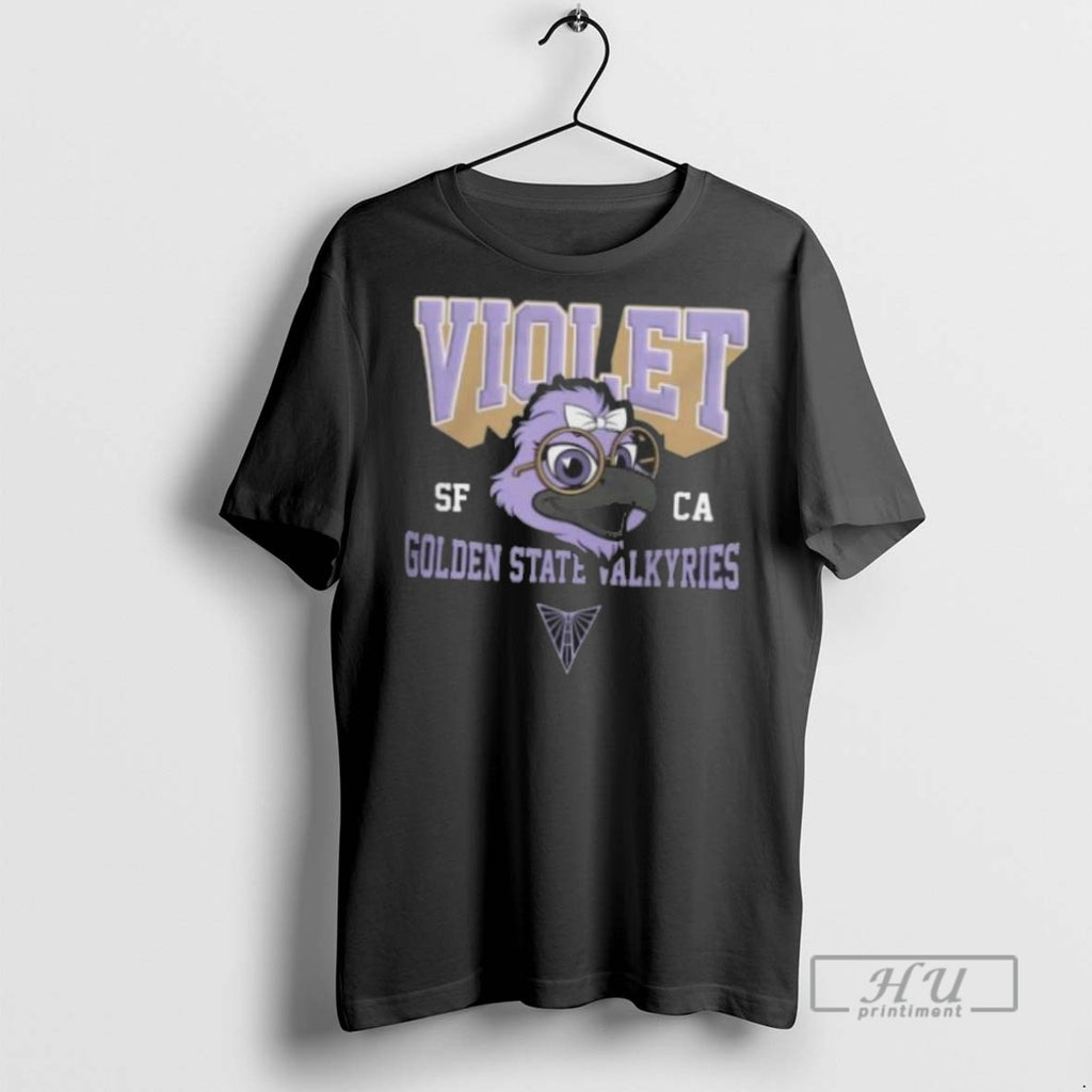 Officials Golden State Valkyries Violet Mascot Urban Graphic T Shirt