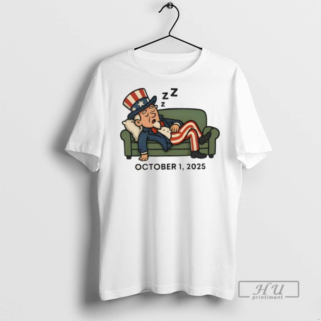 Officials Government Shutdown October 1 2025 T Shirt