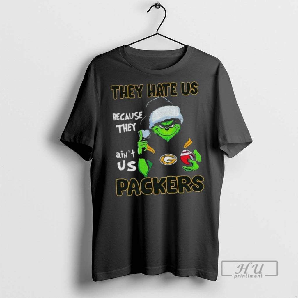 Officials Green Bay Packers Grinch They Hate Us Because They Aint Us Packers Christmas