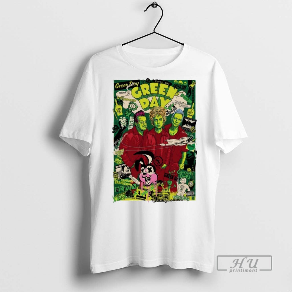 Officials Green Day Album American Idiot By Laura And James T Shirt