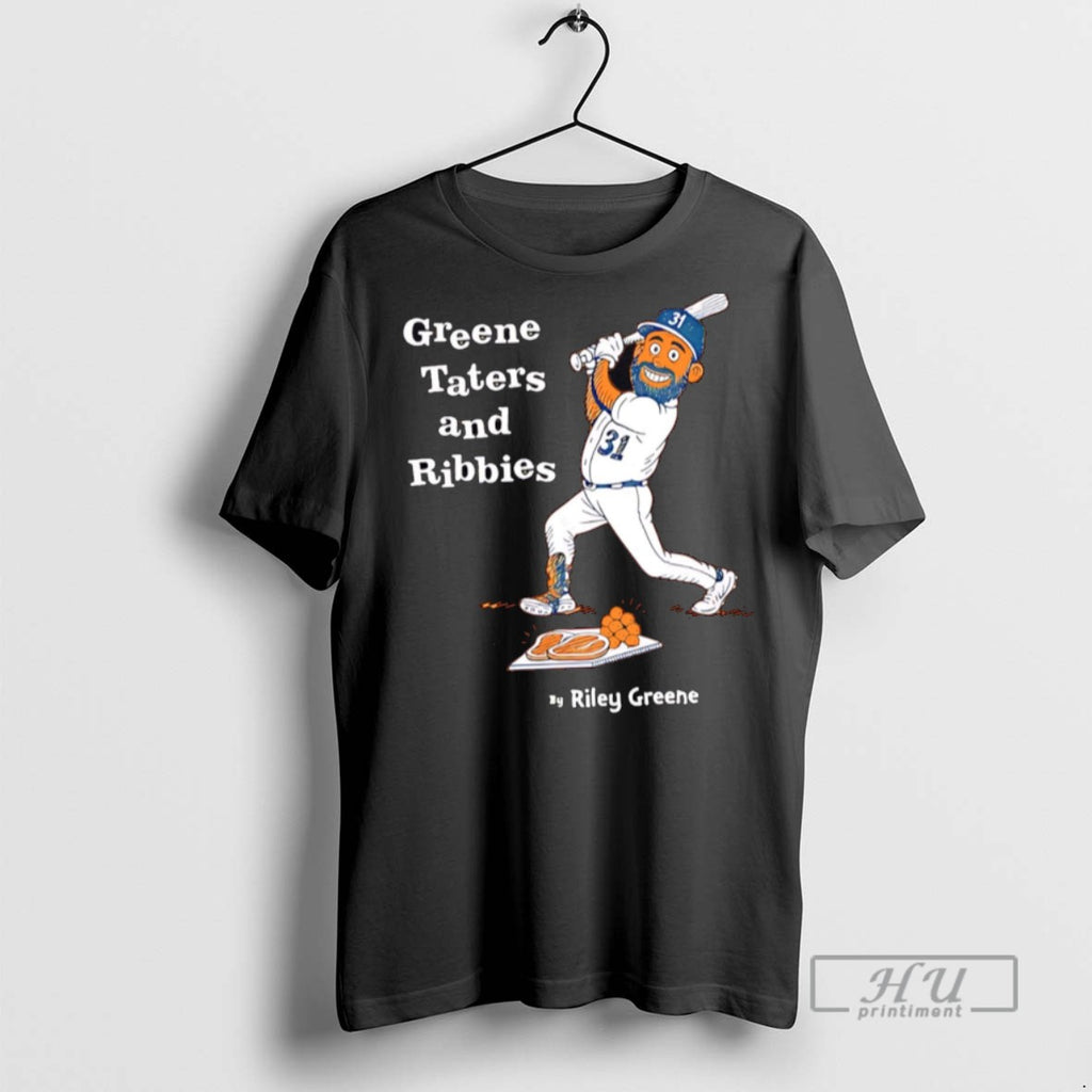 Officials Greene Taters And Ribbies Cartoon Detroit Tigers T Shirts Sweatshirt Hoodies