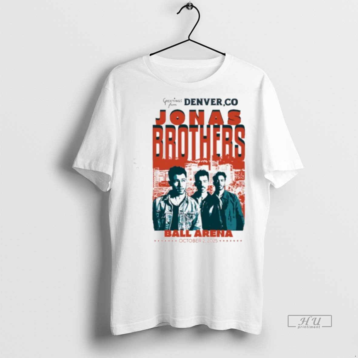 Officials Greetings From Denver Co Jonas Brothers Ball Arena October 2025 Tee Shirt Sweater