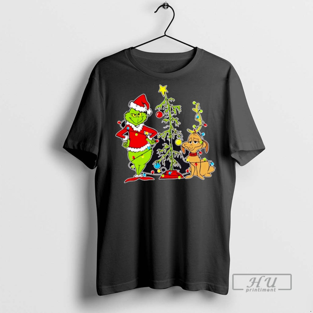 Officials Grinch Dog Max Light Christmas 2025 T Shirts Sweatshirt Hoodies