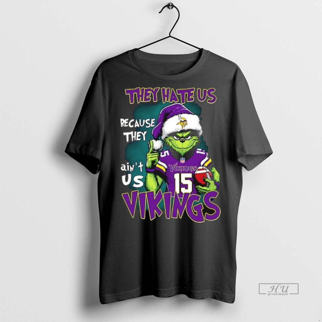 Officials Grinch They Hate Us Minnesota Vikings Ceramic Ceramic And Classic Dad Cap