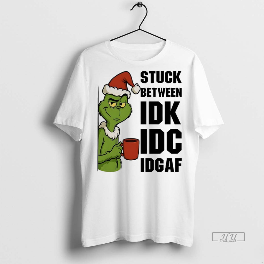 Officials Grinch Stuck Between Christmas Tee Shirt Sweater