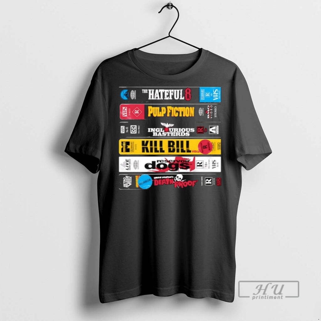 Officials Grindhouse Grit A Stack Of Tarantino Video Tapes T Shirt Sweatshirt Hoodies