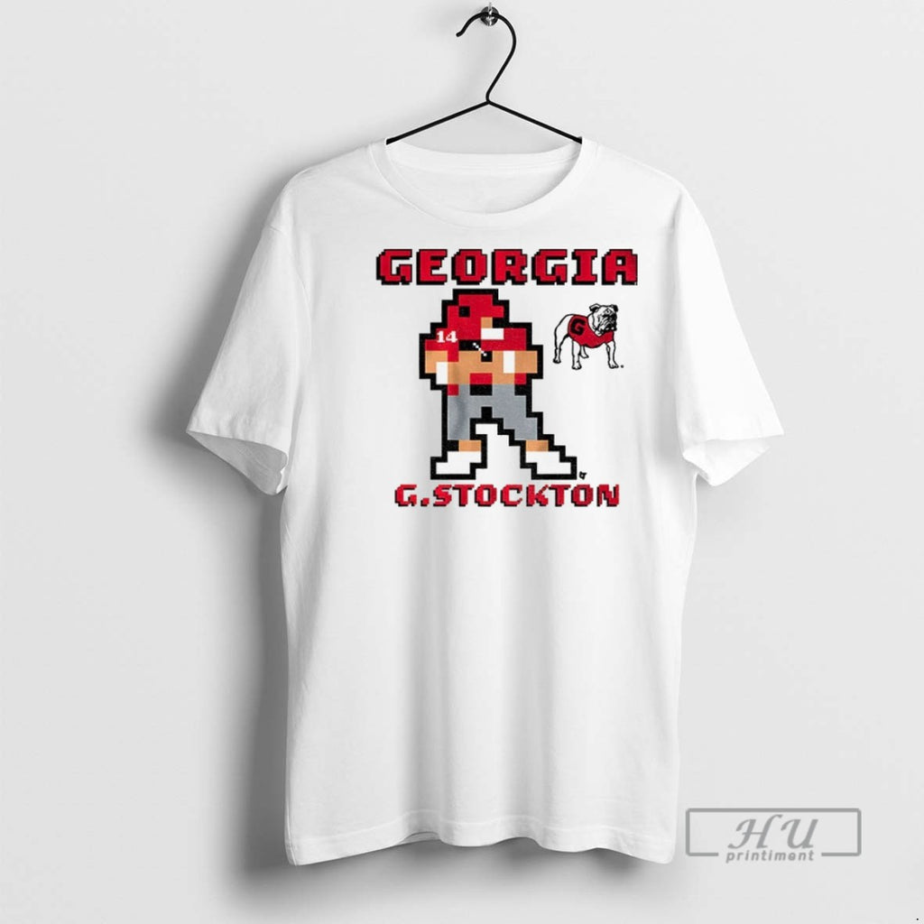 Officials Gunner Stockton 8 Bit Retro Baller Georgia Bulldogs Football 2025 T Shirt Sweatshirt Hoodies