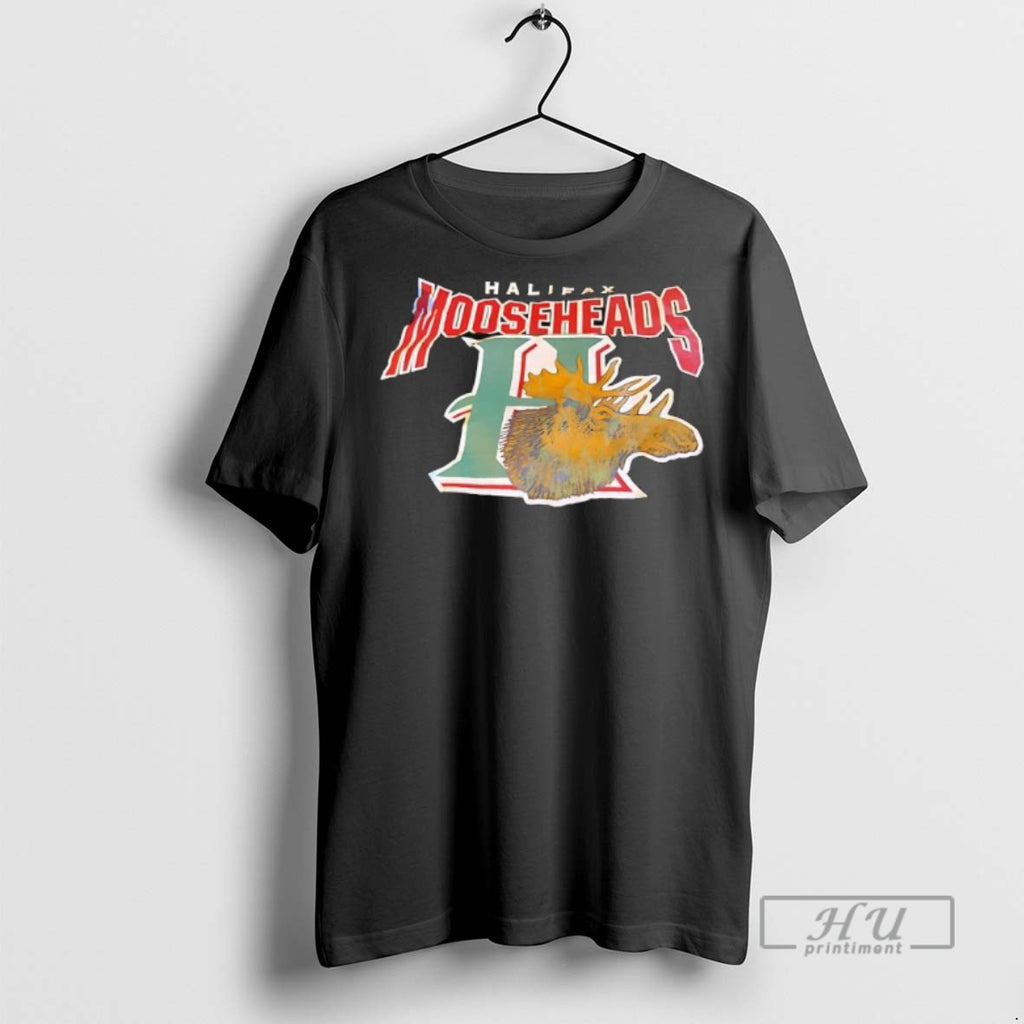 Officials Halifax Mooseheads Hockey Team Logo Tee Shirt