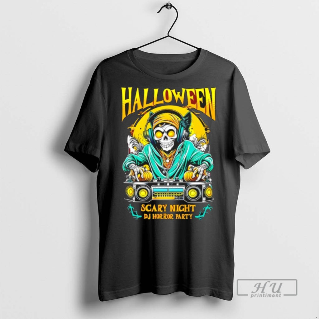 Officials Halloween Dj Horror Scary Night Party T Shirt