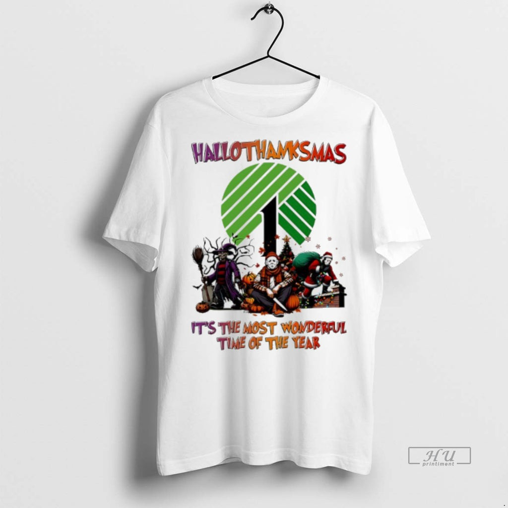Officials Halloween Movies Dollar Tree Hallothanksmas Its The Most Wonderful Time Of The Year Tee