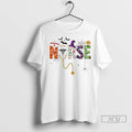 Officials Halloween Nurse Life Funny Nursing Stethoscope Spooky Nurse Ladies T Shirt