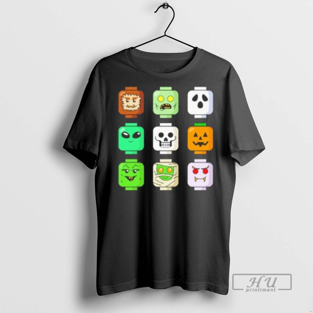 Officials Halloween Zombie Block Heads T Shirt