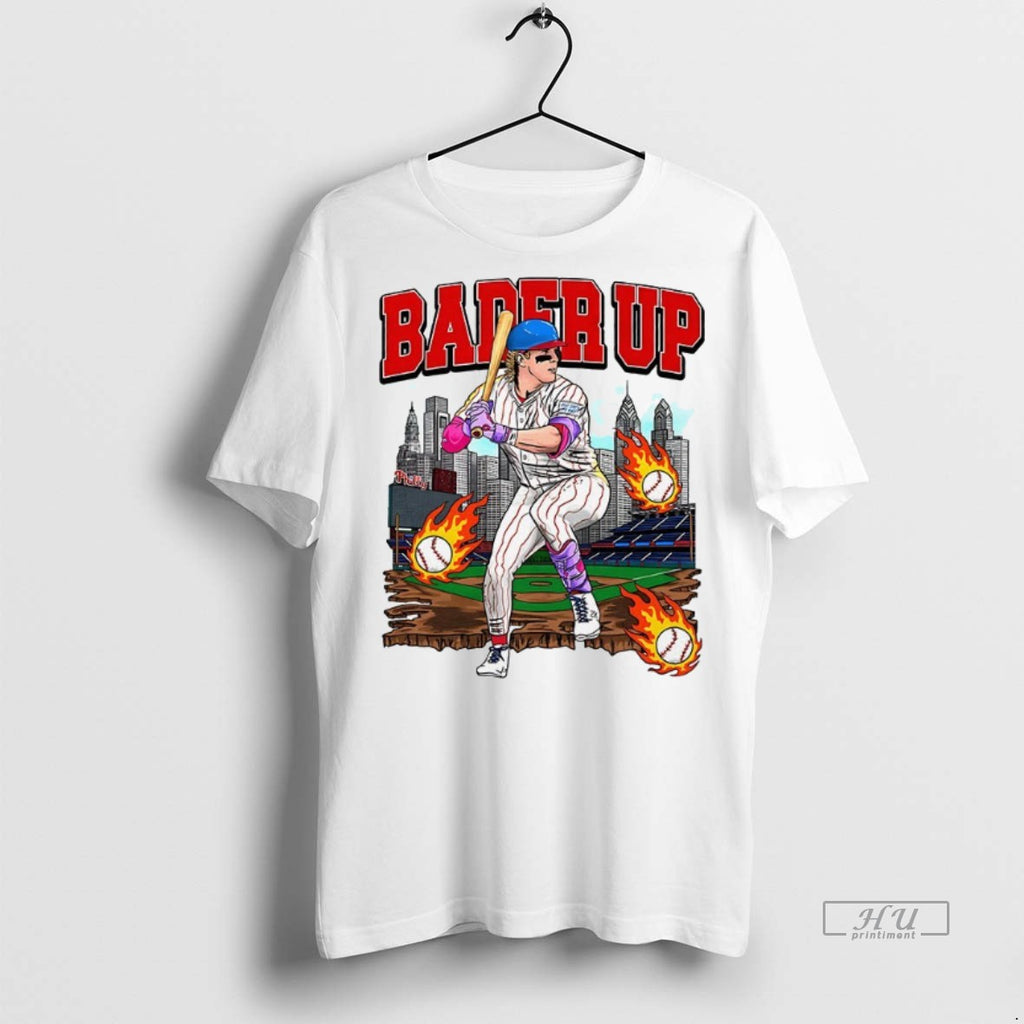 Officials Harrison Bader Philadelphia Phillies Bader Up Tee Shirt Sweater