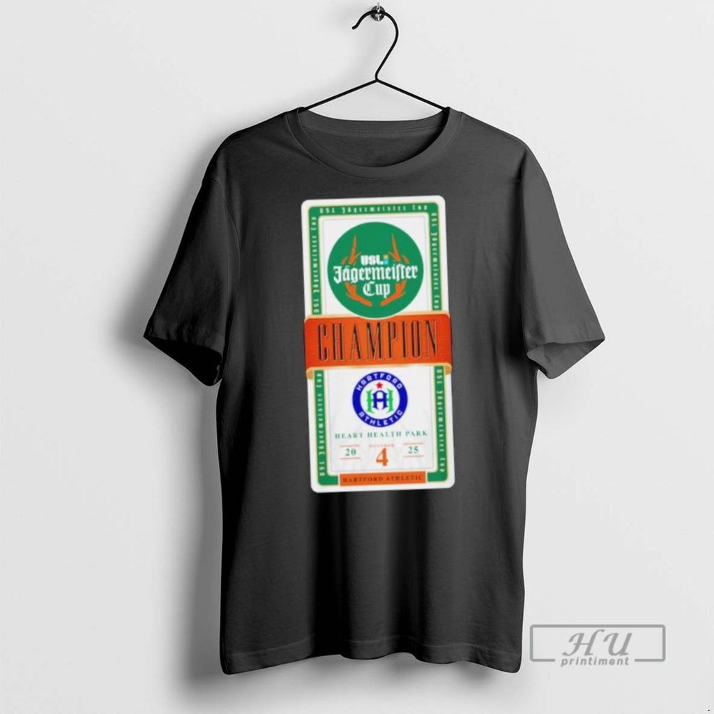 Officials Hartford Athletic 2025 Usl Jagermeister Cup Match Up Champion T Shirt