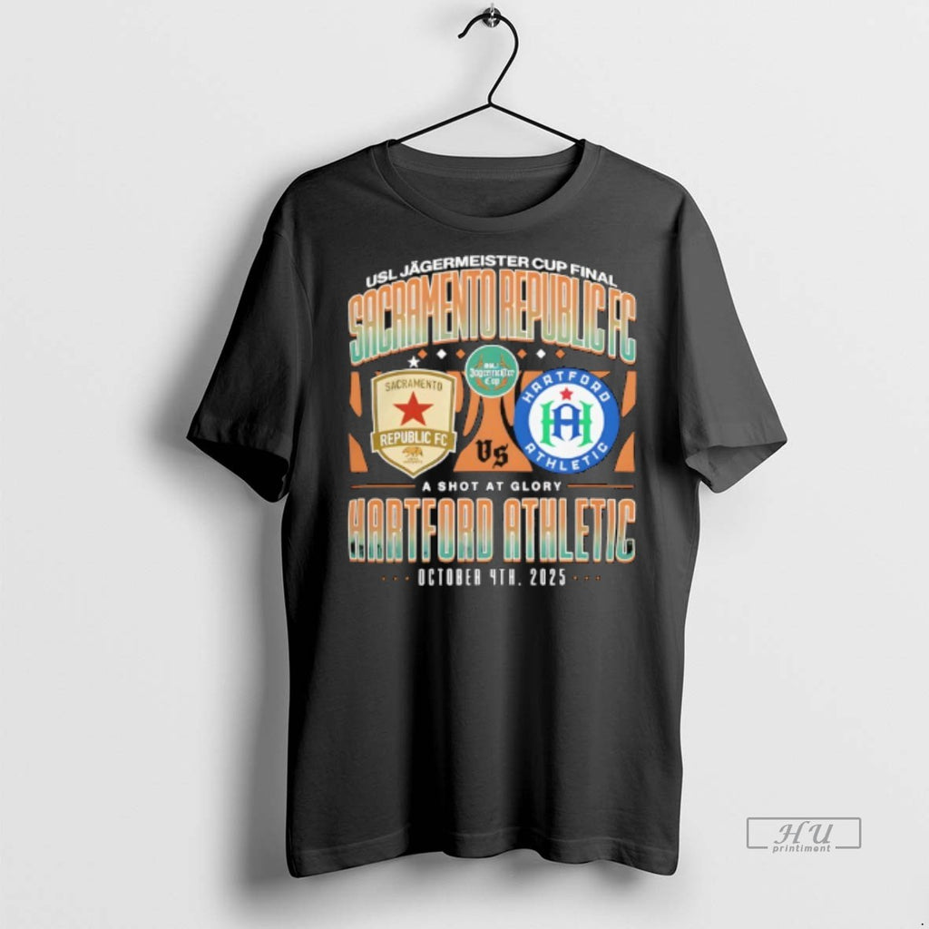 Officials Hartford Athletic Sacramento Republic Usl Jagermeister Cup Soccer Final Tee Shirt Sweater