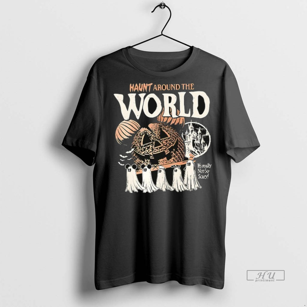 Officials Haunted Around The World Halloween Ceramic Ceramic And Classic Dad Cap Tee Shirt Sweater