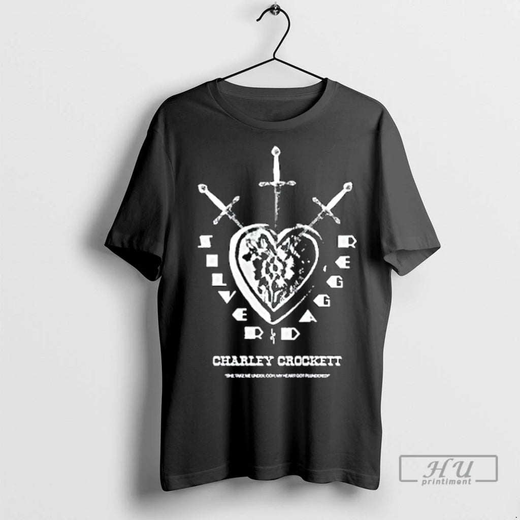 Officials Heart Charley Crockett Silver Dagger 2025 T Shirts
