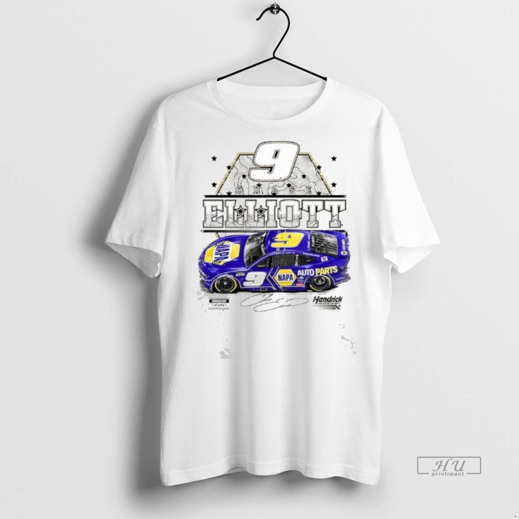 Officials Hendrick Motorsports Team Collection Tan Chase Elliott Napa Car Tee Shirt Sweater