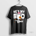 Officials Hes My Boo Matching Halloween Couples Shes My Boo Tee Shirt Sweater