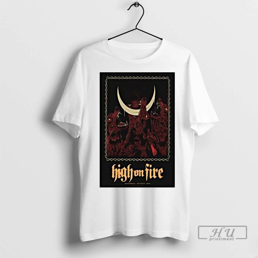 Officials High On Fire October 28 2025 Neue Zukunft In Berlin Germany T Shirts
