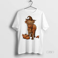 Officials Highland Cow Halloween Ceramic Ceramic And Classic Dad Cap Tee Shirt Sweater