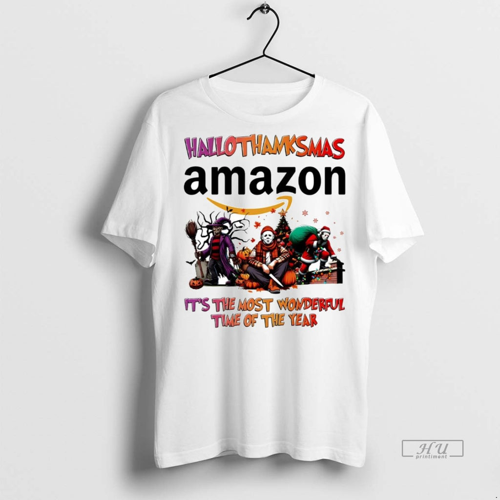 Officials Horror Movies Amazon Hallothanksmas Its The Most Wonderful Time Tee Shirt Sweater