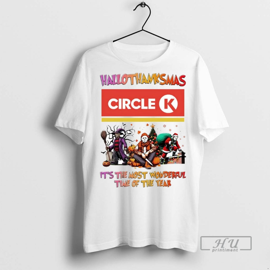 Officials Horror Movies Circle K Hallothanksmas Its The Most Wonderful Time T Shirt