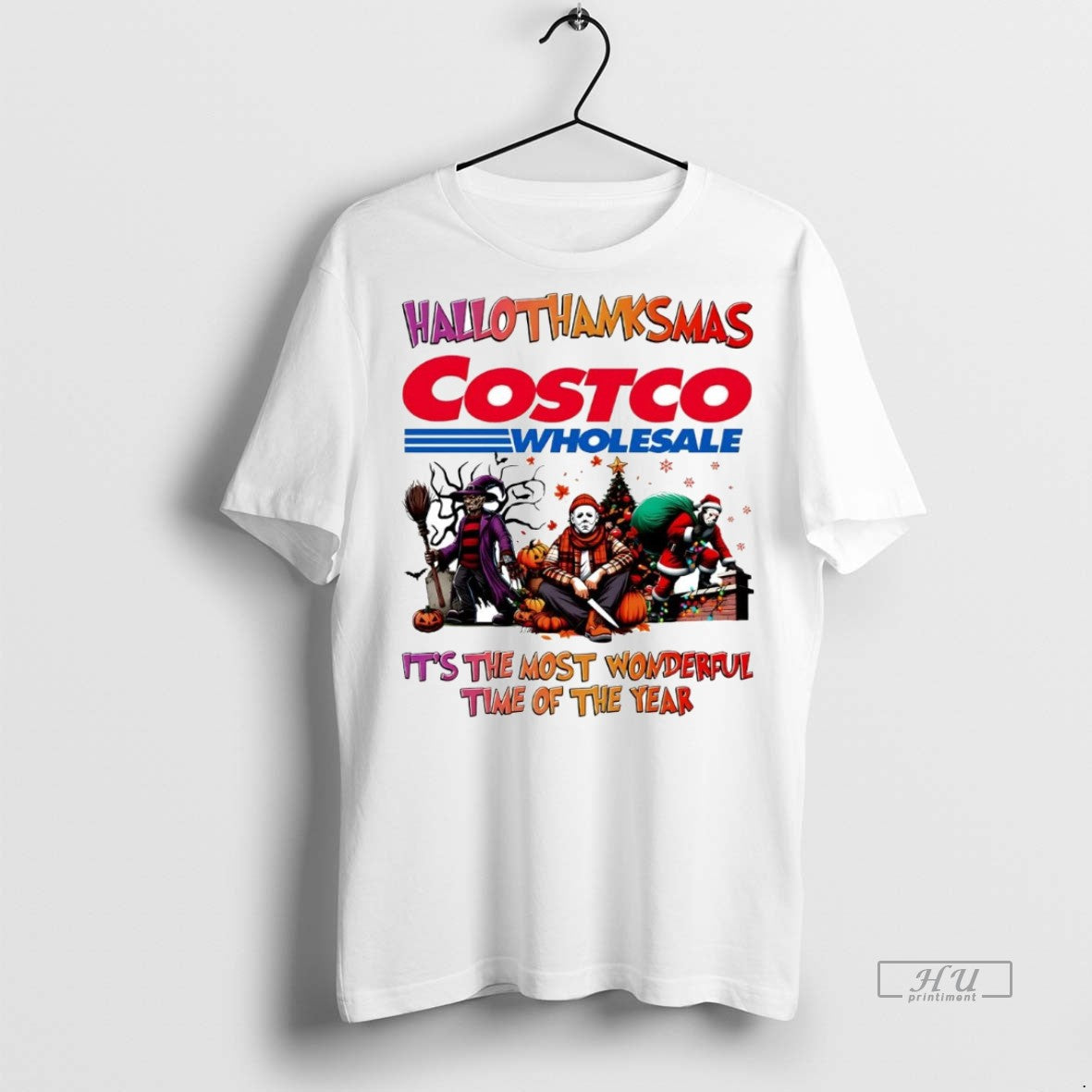 Officials Horror Movies Costco Wholesale Hallothanksmas Its The Most Wonderful Time Tee Shirt Sweater
