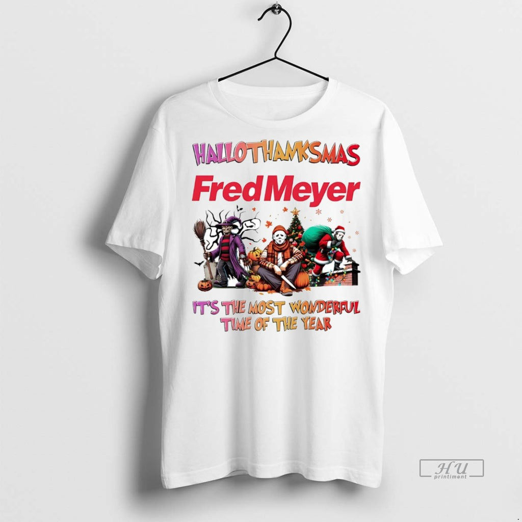 Officials Horror Movies Fred Meyer Hallothanksmas Its The Most Wonderful Time Tee Shirt Sweater