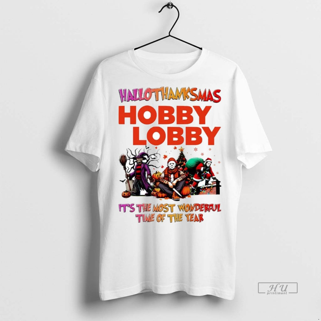 Officials Horror Movies Hobby Lobby Hallothanksmas Its The Most Wonderful Time Tee Shirt Sweater
