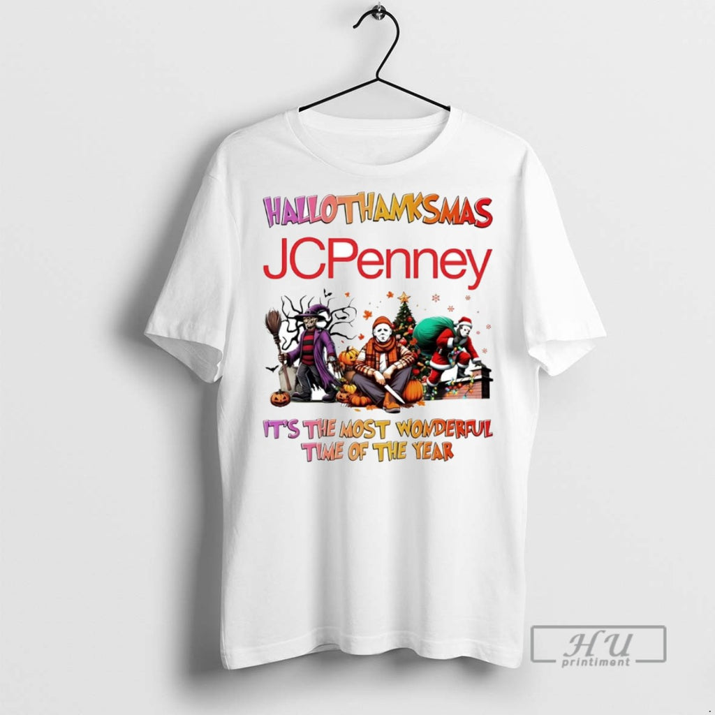 Officials Horror Movies Jcpenny Hallothanksmas Its The Most Wonderful Time T Shirt