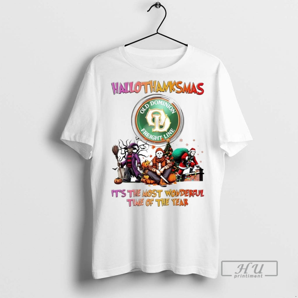 Officials Horror Movies Old Dominion Hallothanksmas Its The Most Wonderful Time Tee Shirt
